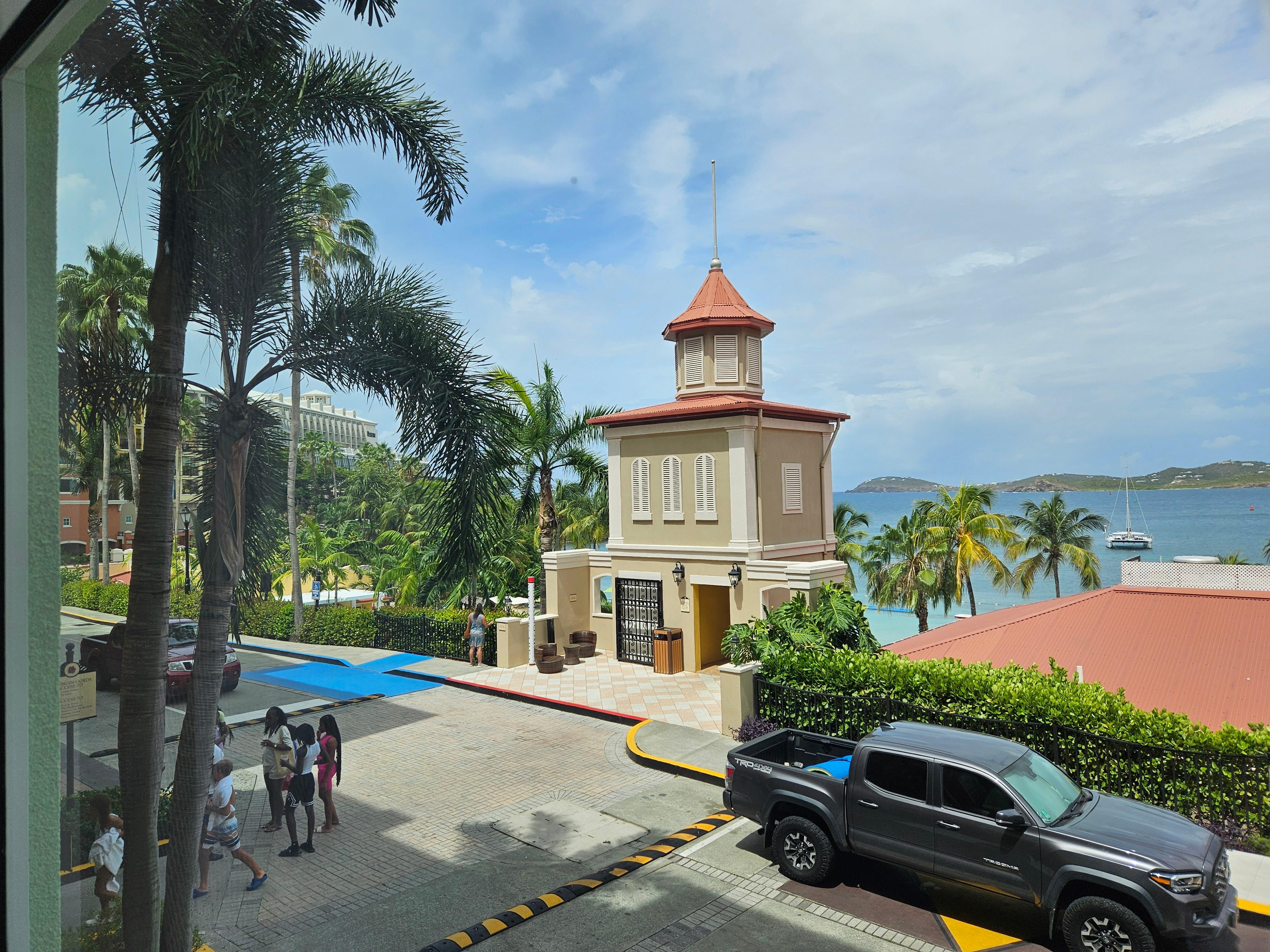 From our room window. Room 213 in Virgin Gorda.  1st floor