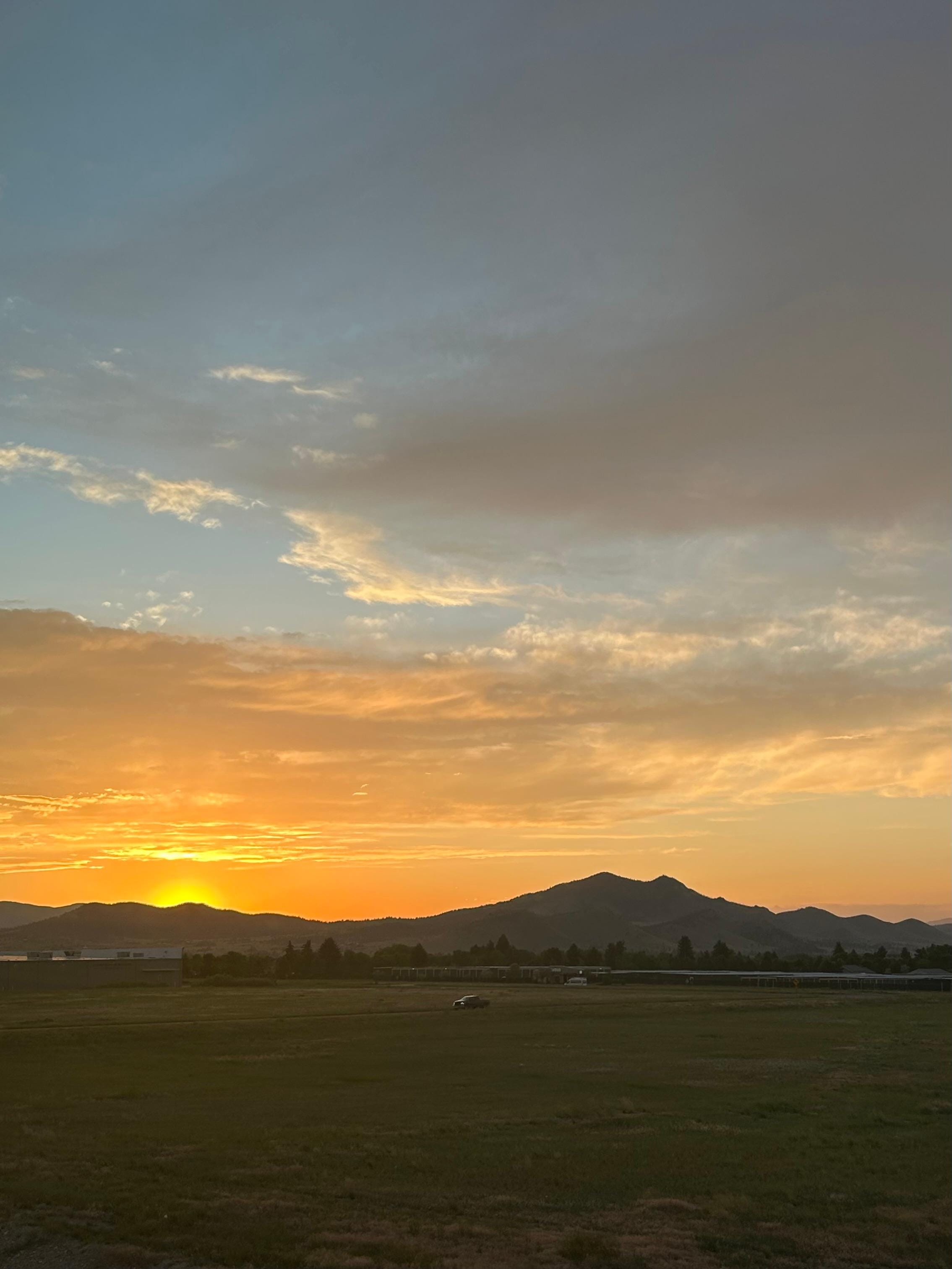 Sunset from our room.