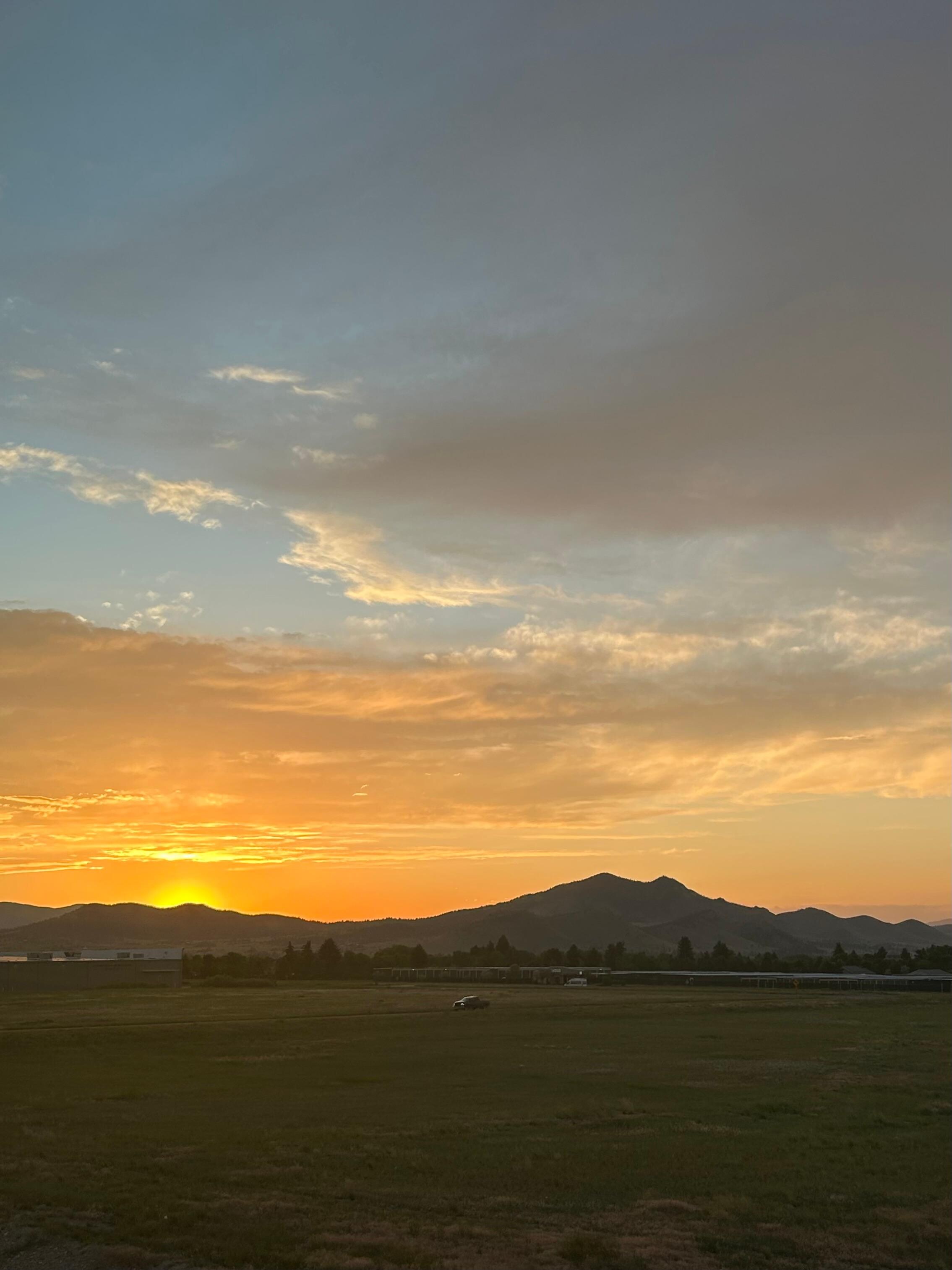 Sunset from our room.