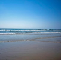 Beach behind the house.