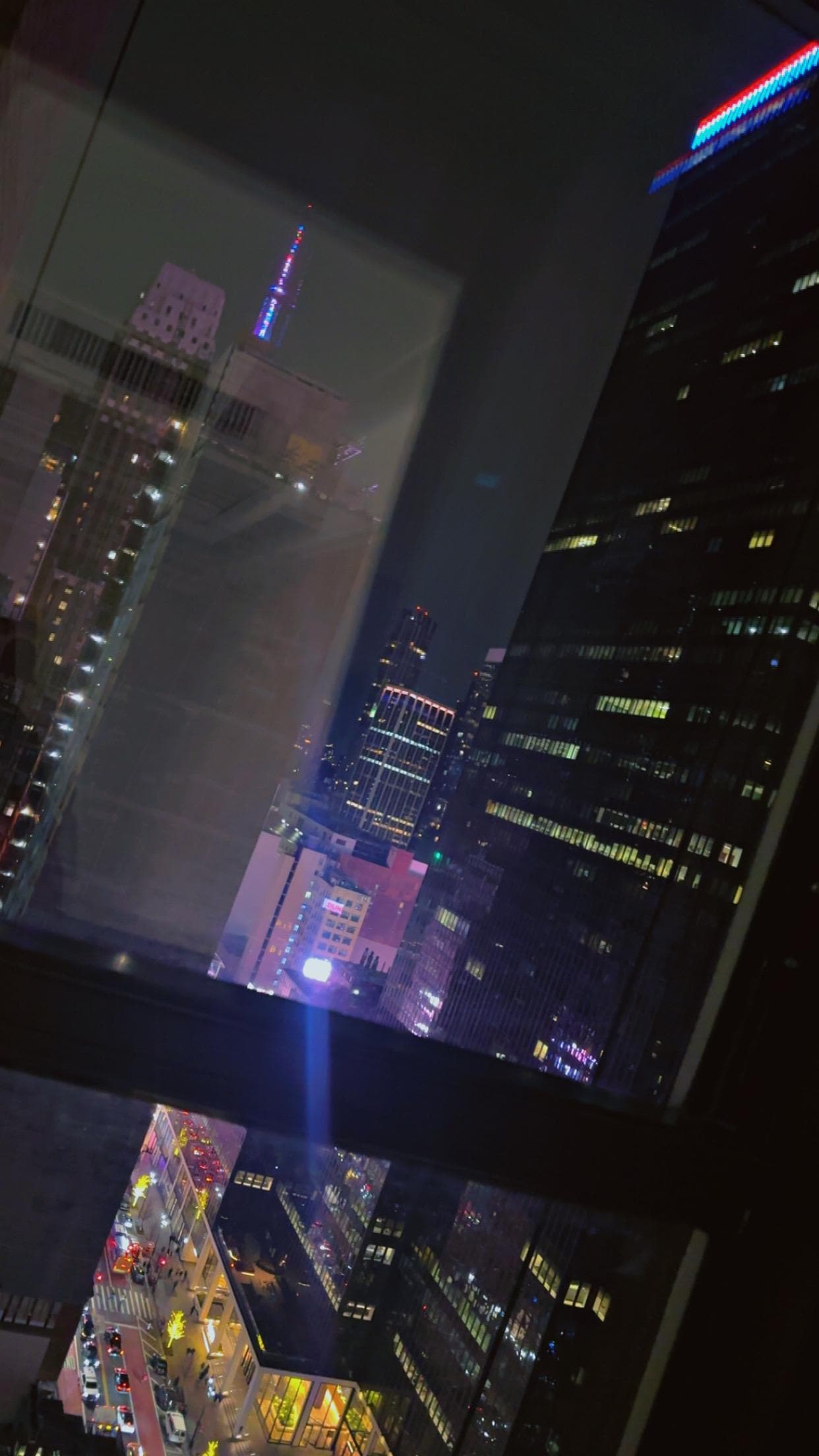 The view from the 30th floor on New Years Night 