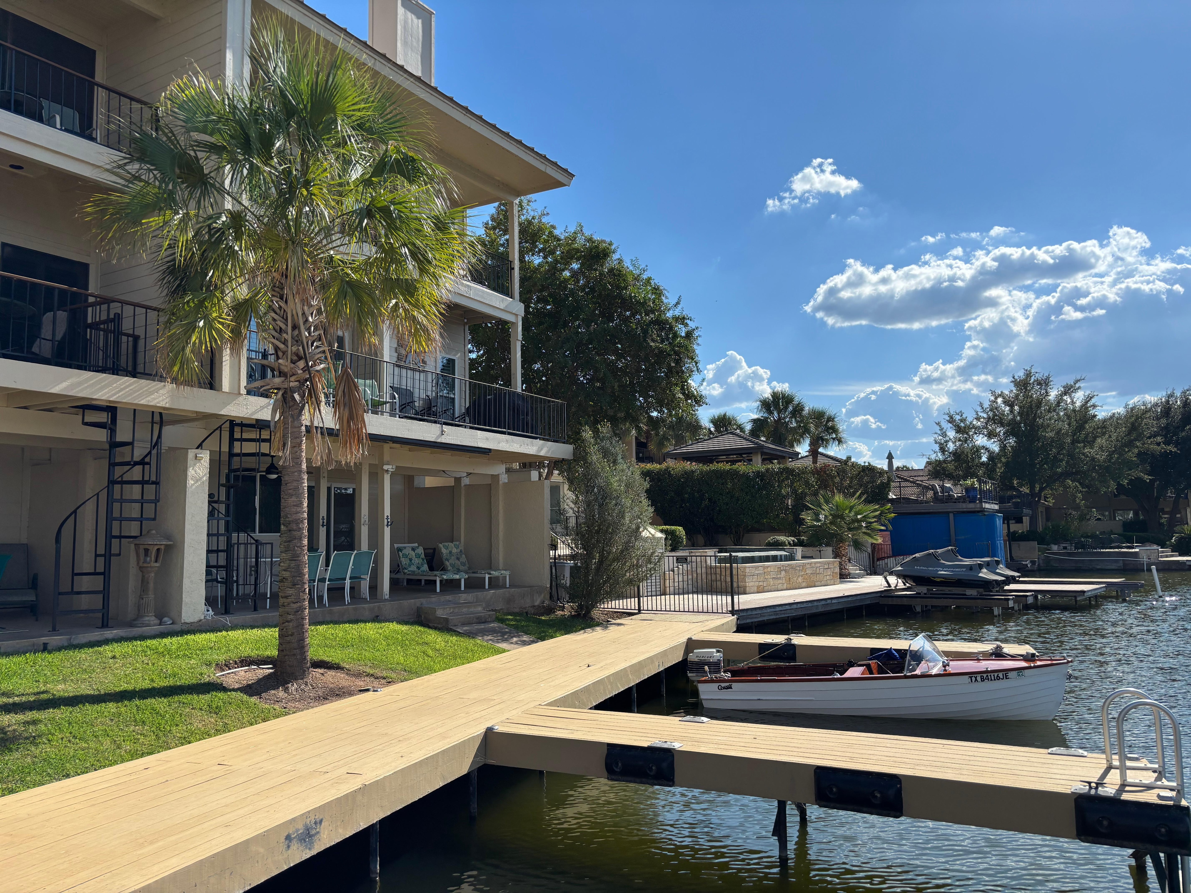 View from the dock. Unit 1 is on the right. 