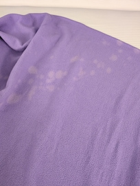 Every blanket has white residue