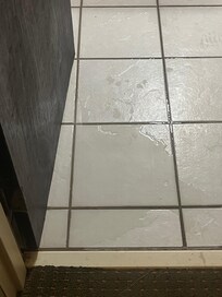 Standing water in bathroom