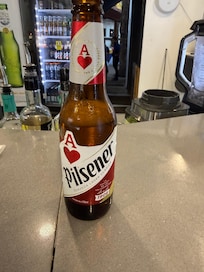 Cold beer at the bar