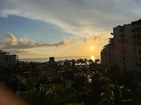 Sunset view from balcony