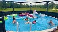 So much time in the pool!