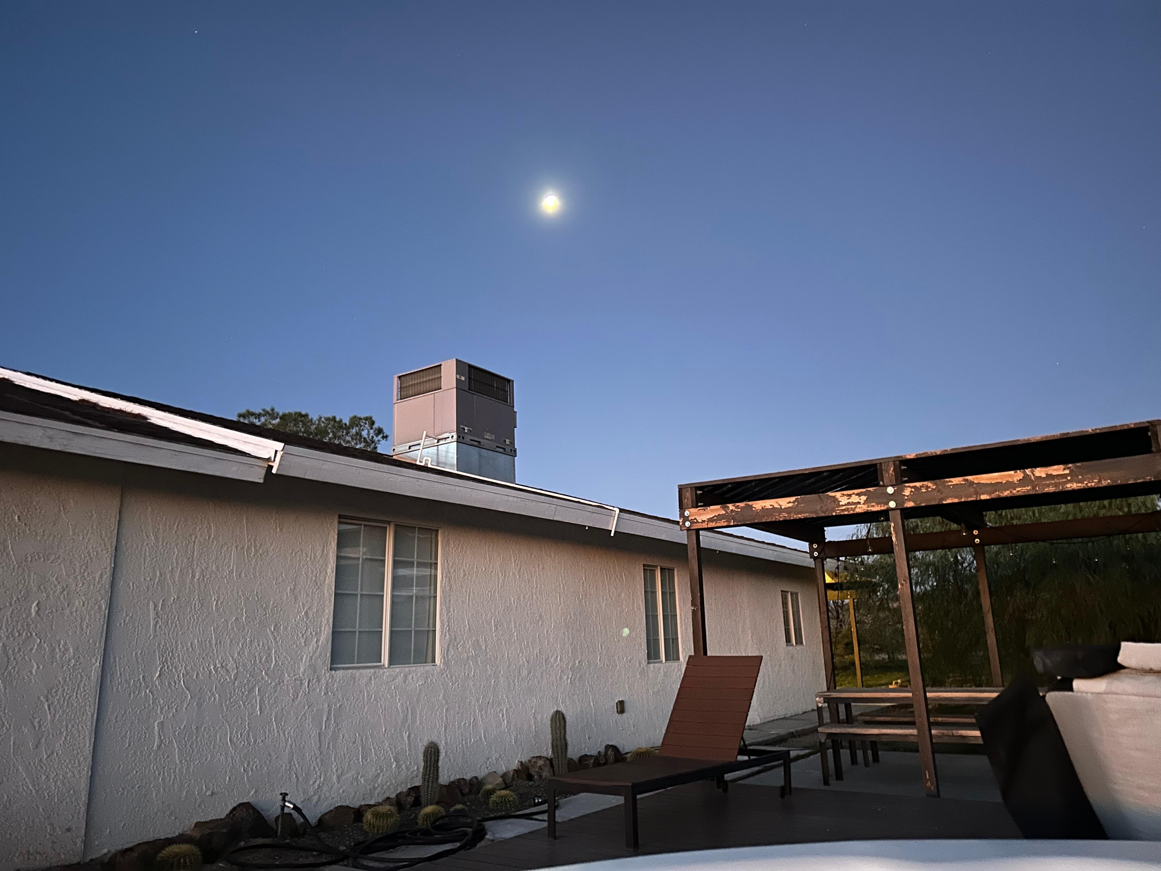 Full moon early morning 