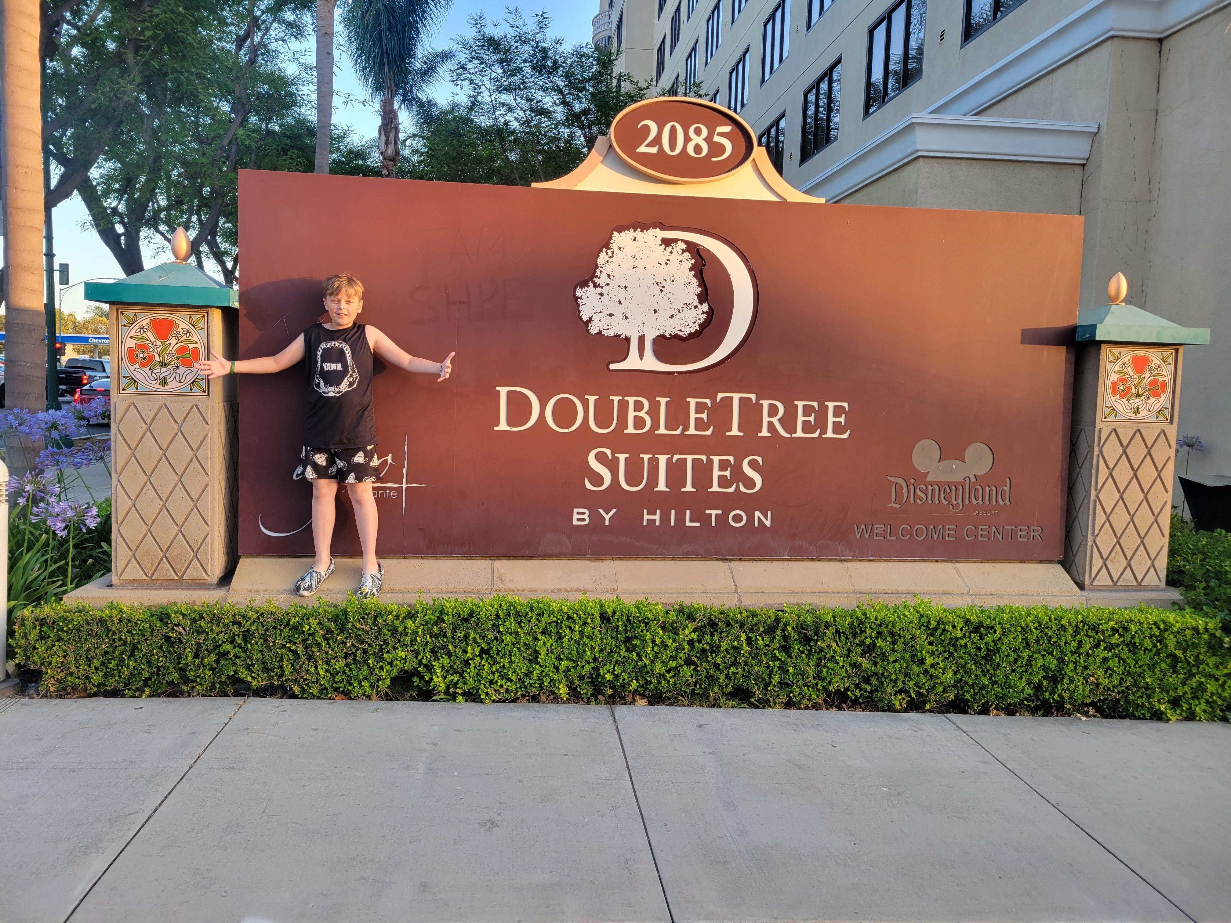 The front of the hotel