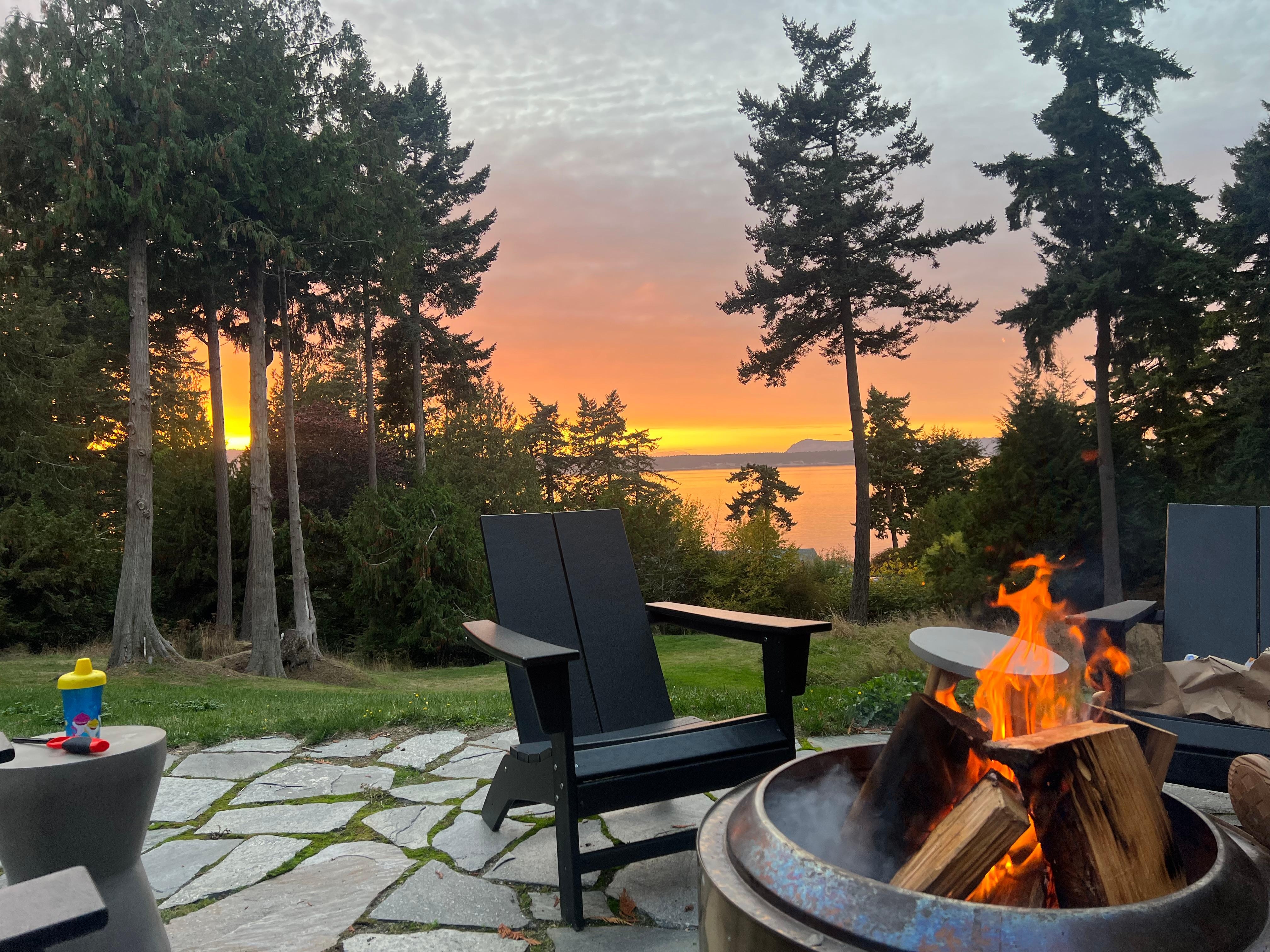 Stunning nightly sunset