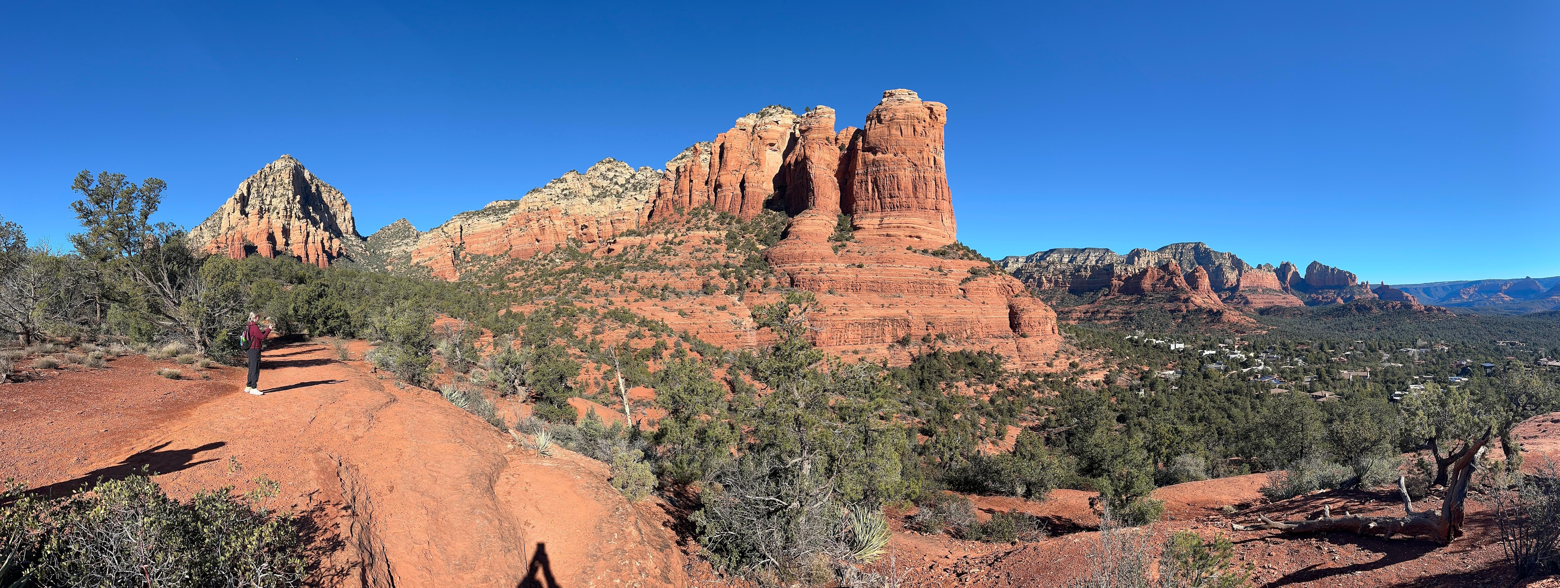 Coffee Pot Rock from the trail...
