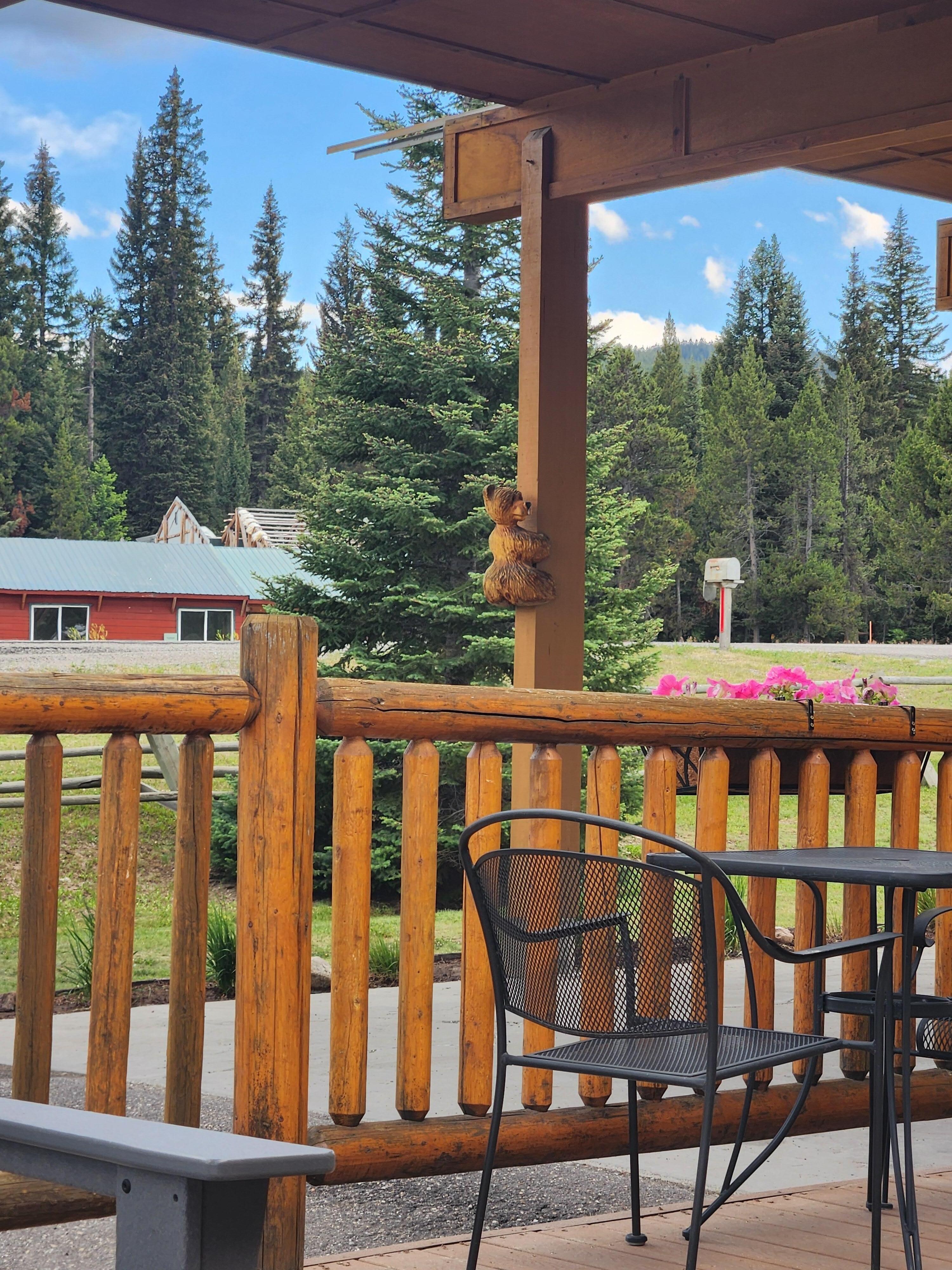 Cute bear greets you at your arrival