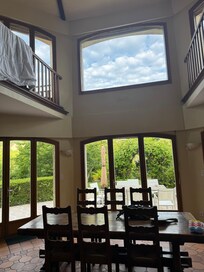 Beautiful high ceiling in the living room
