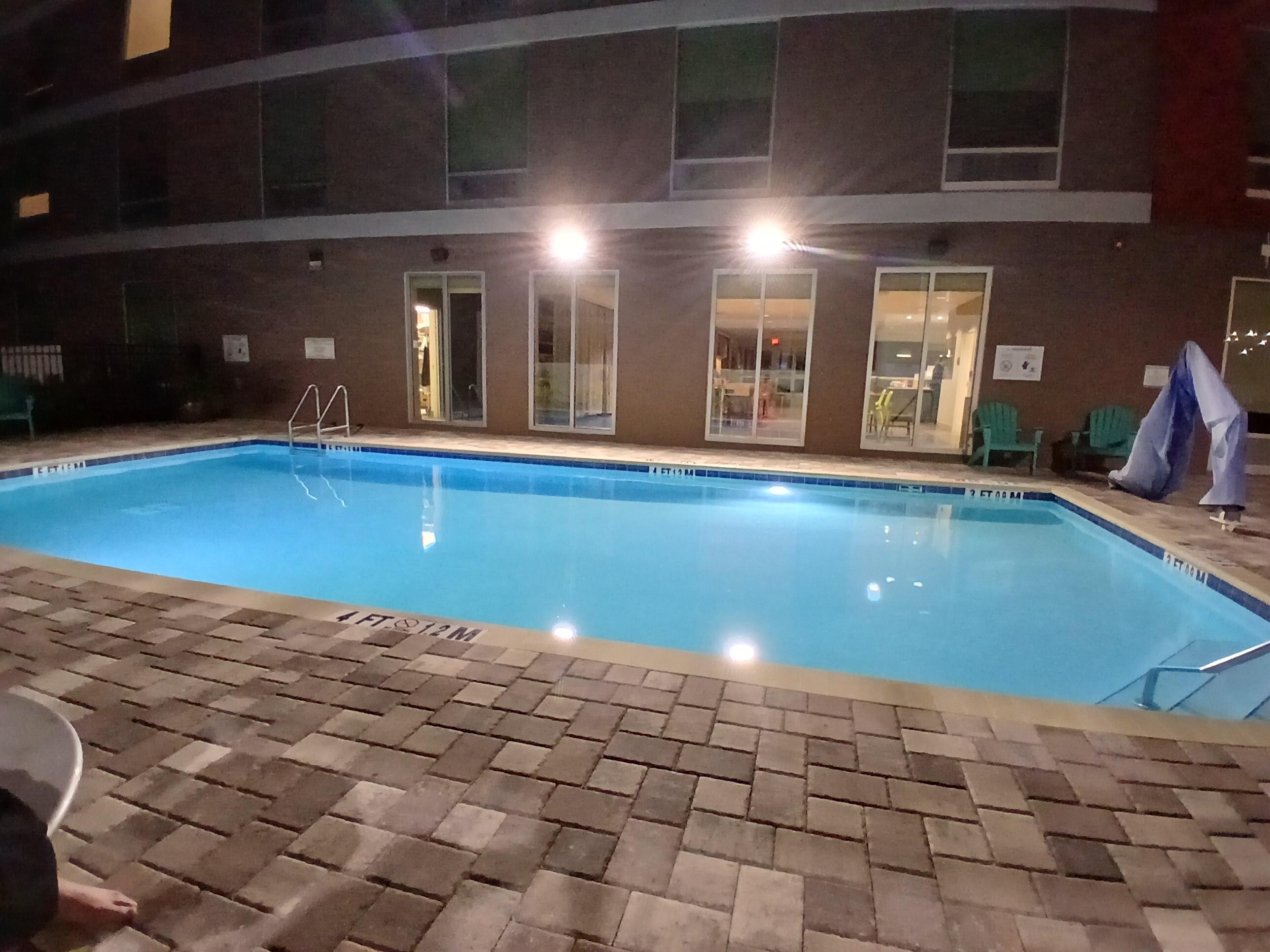 Beautiful night time swim