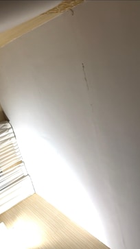 Ceiling damage in room 130