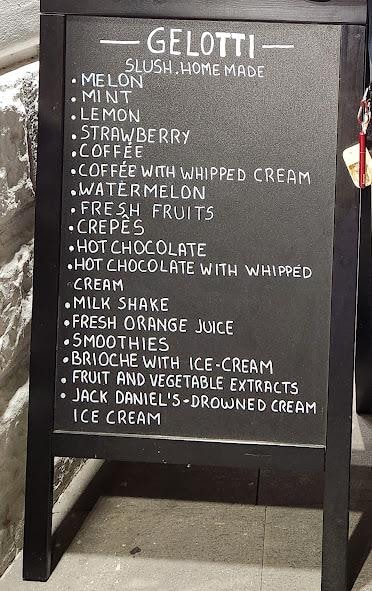 Right down the street a few blocks on the opposite side from the apartment has the best gelato.