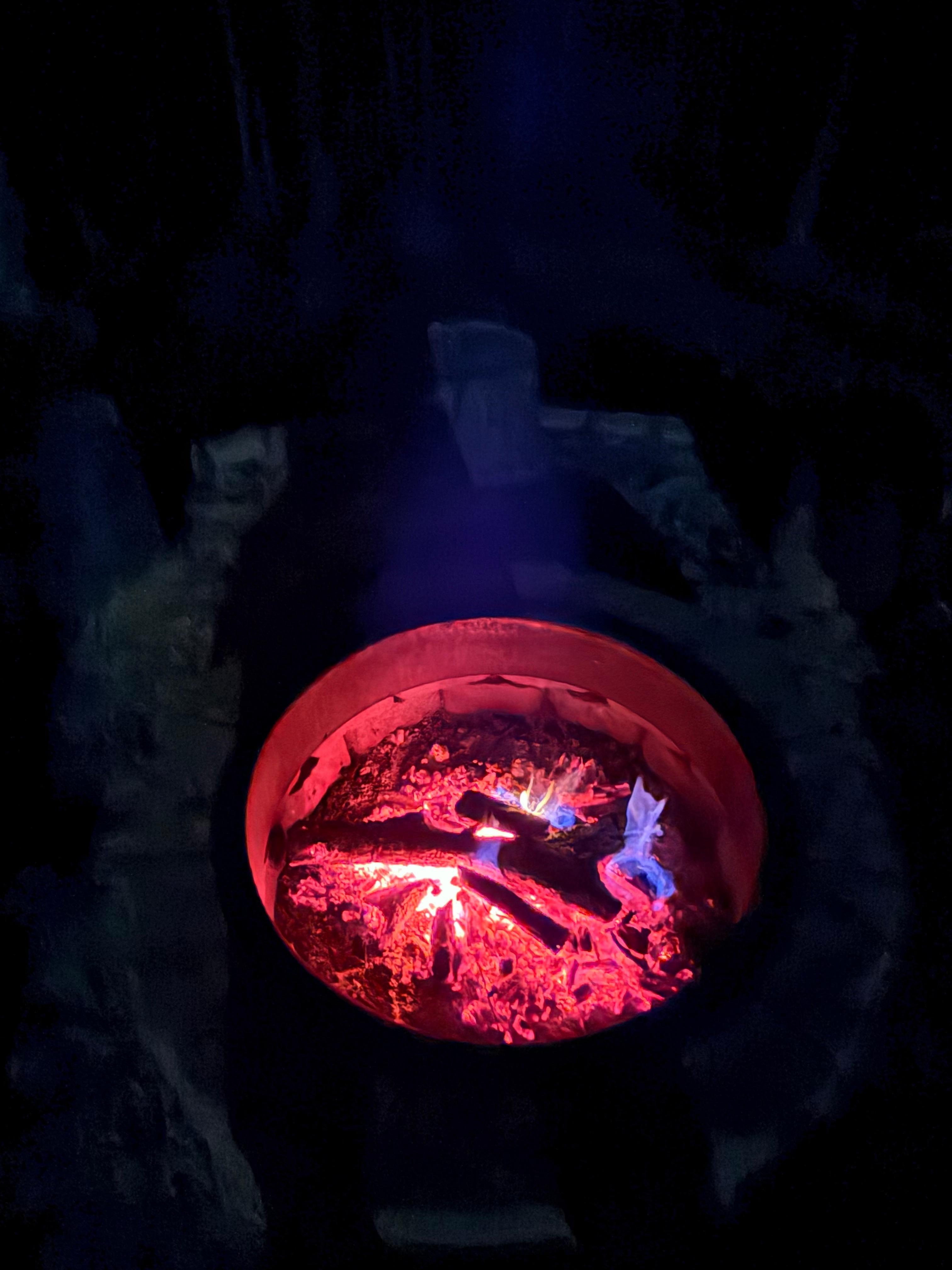 Great fire pit with seating for 8