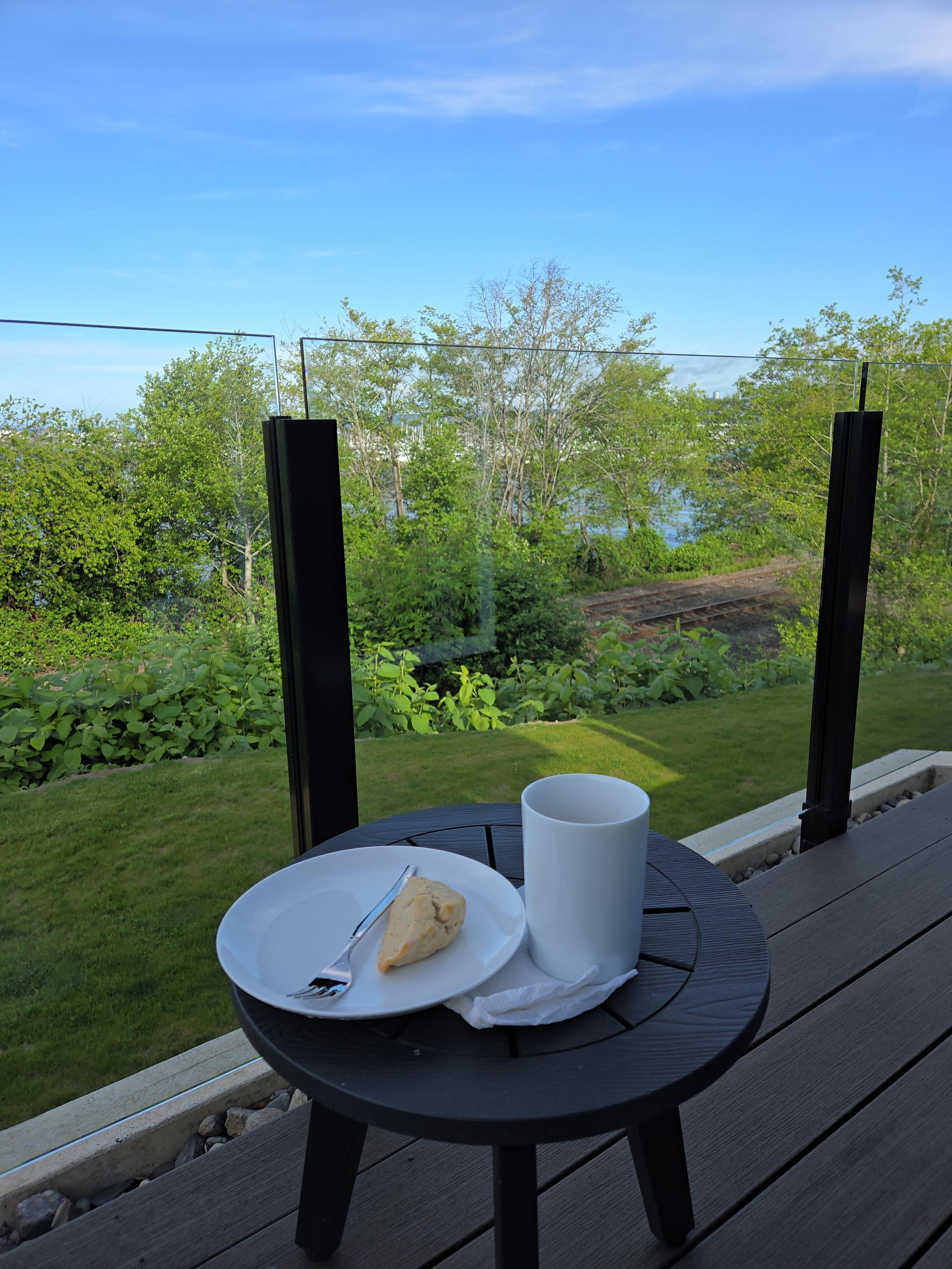 Enjoyed breakfast on the deck