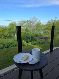 Enjoyed breakfast on the deck