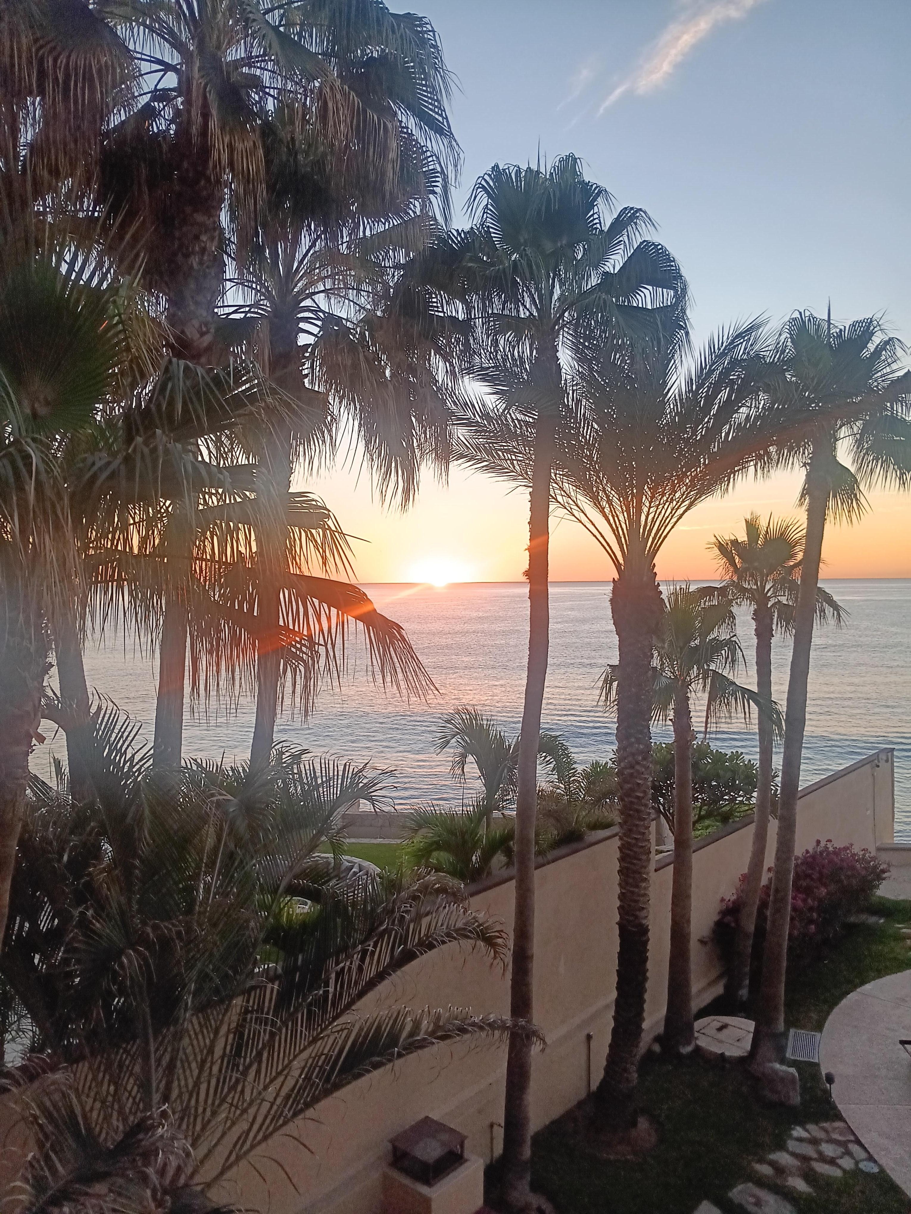 Sunrise from the balcony makes your morning coffee a dream.