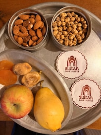 Welcoming platter in the room