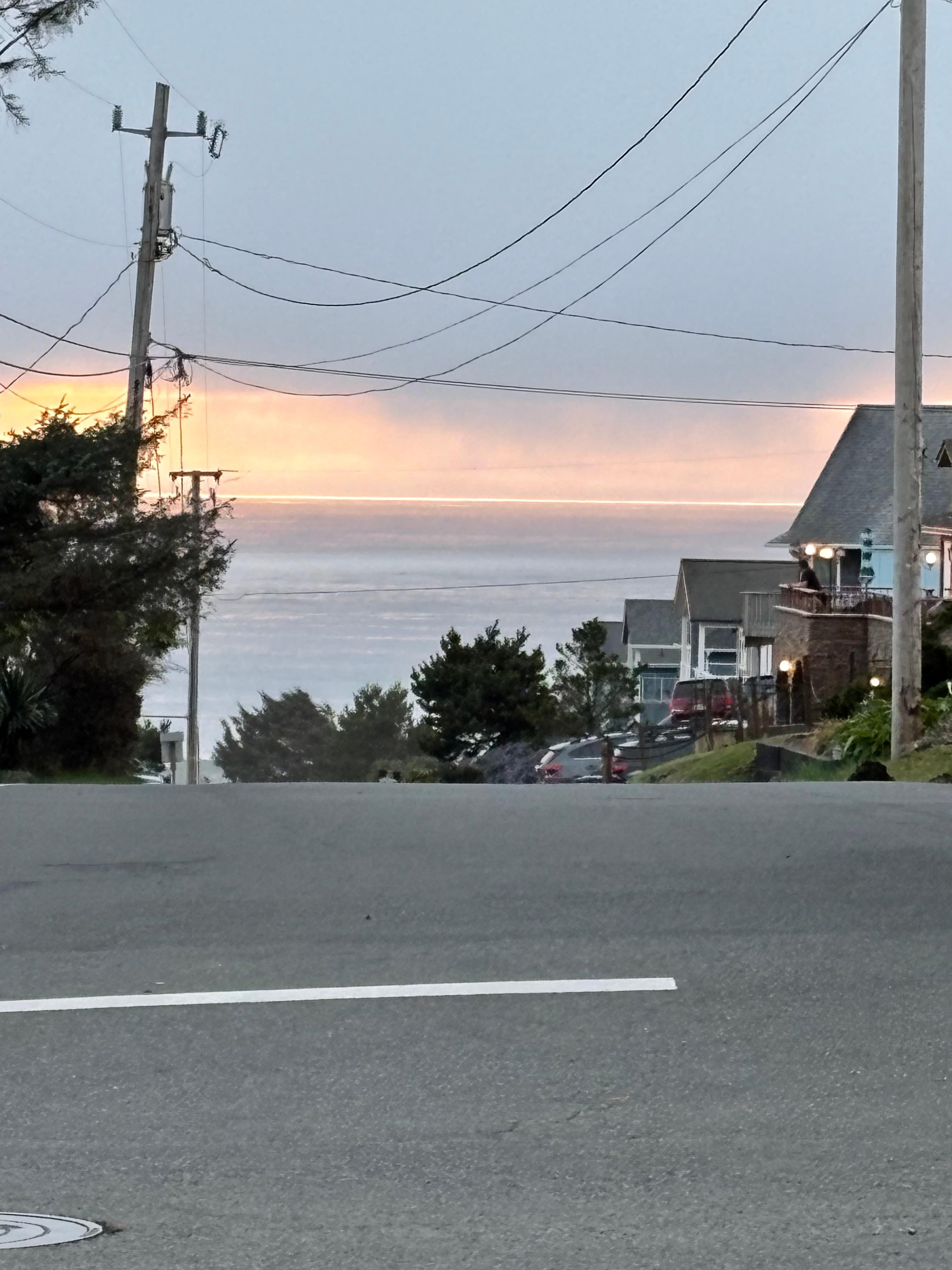 From the driveway of the property