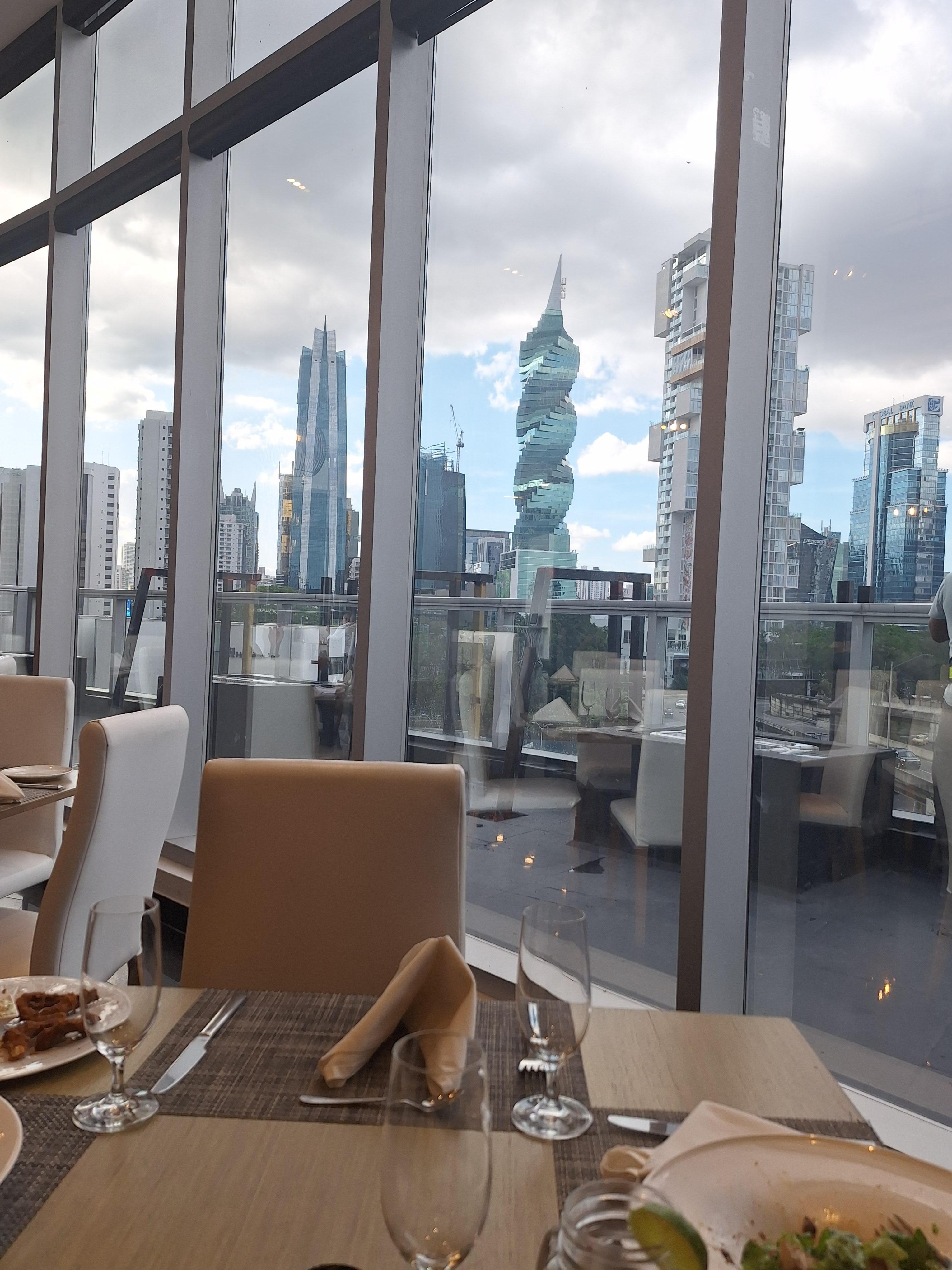 View from restaurant on 5th floor