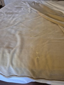 Blanket with holes in it