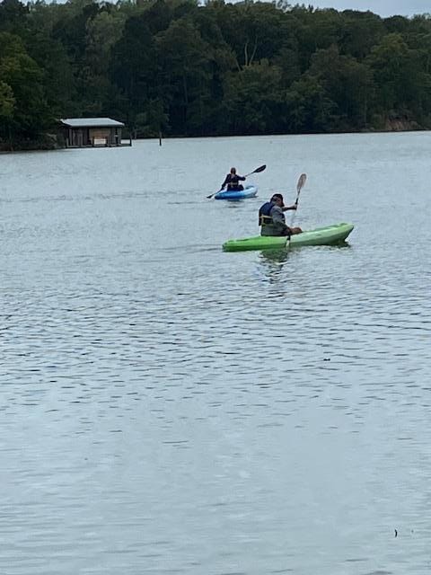 Kayaking on the creek