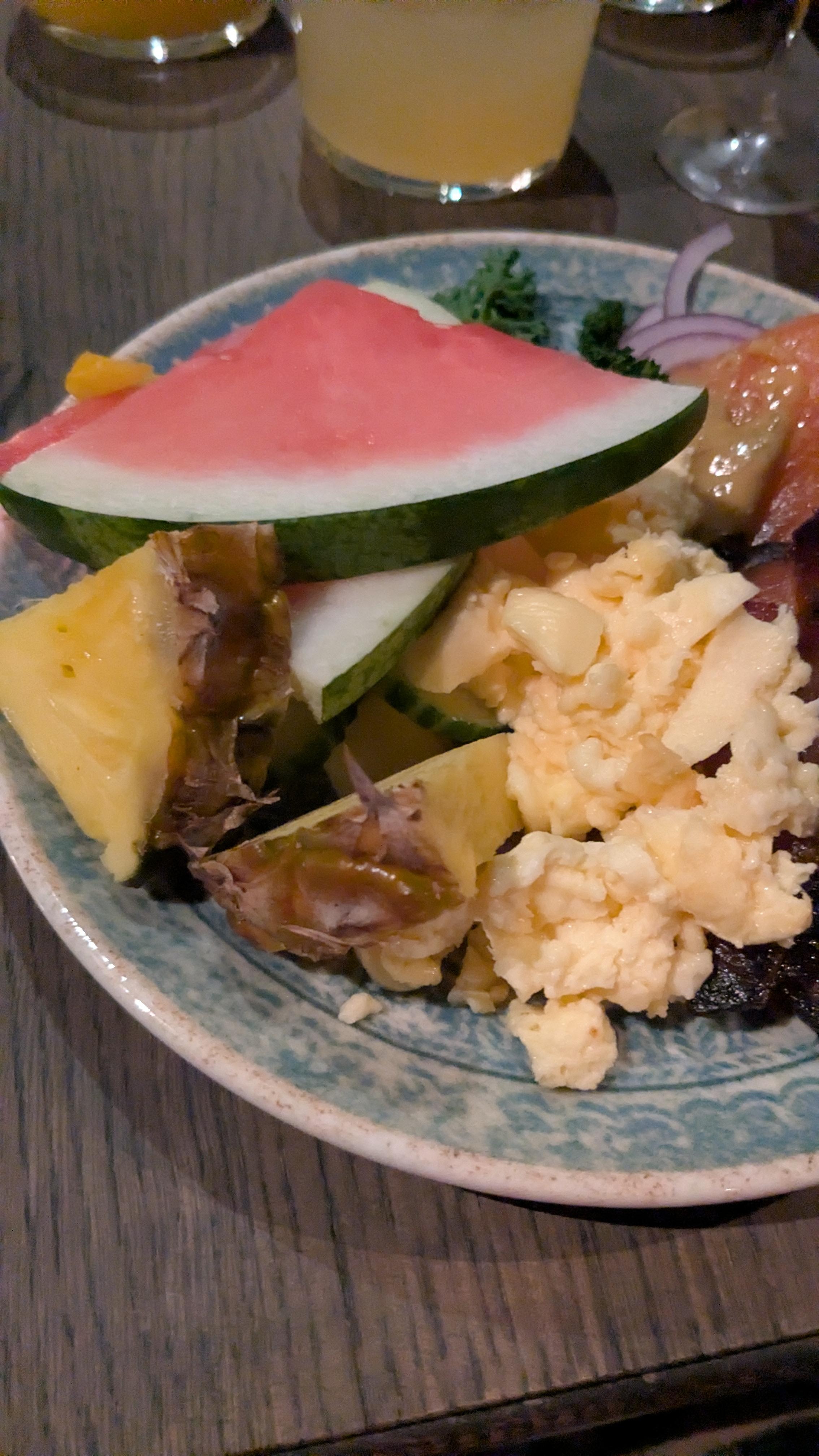 Melonen smakade sisådär. 