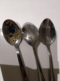 Dirty crockery left in drawer