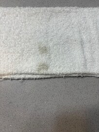 Dirty washcloth