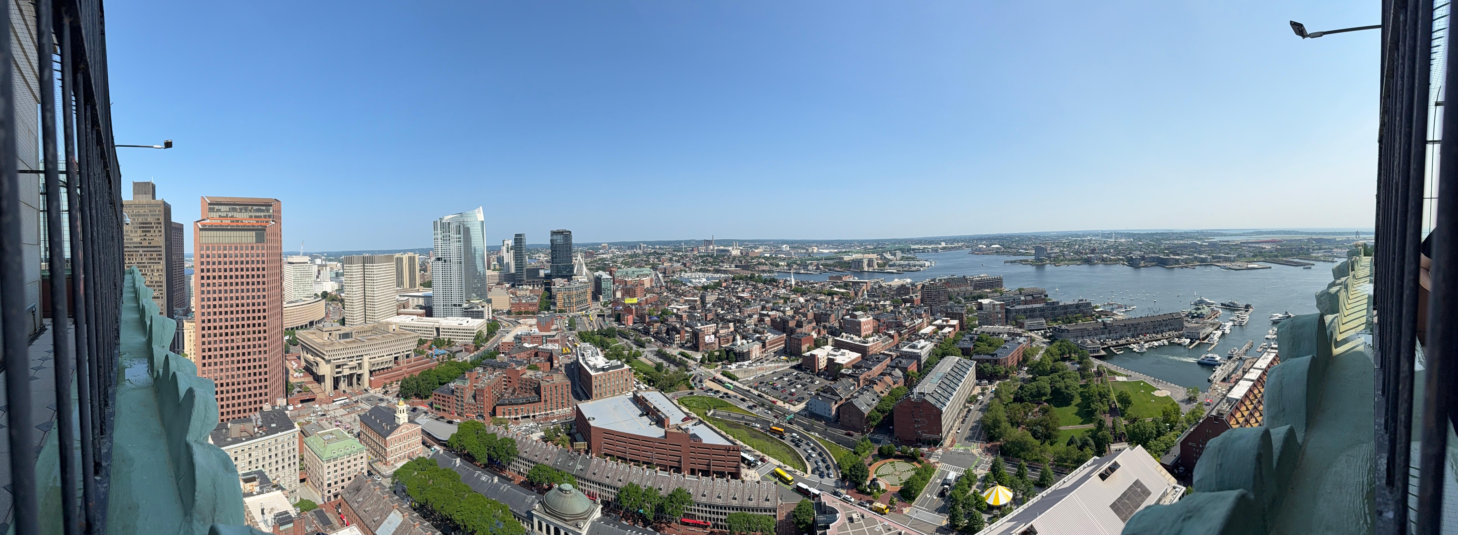 One of the views from the guests-only observation deck