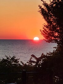 Sunset from the hot tub was stunning.