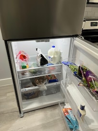 A full sized fridge