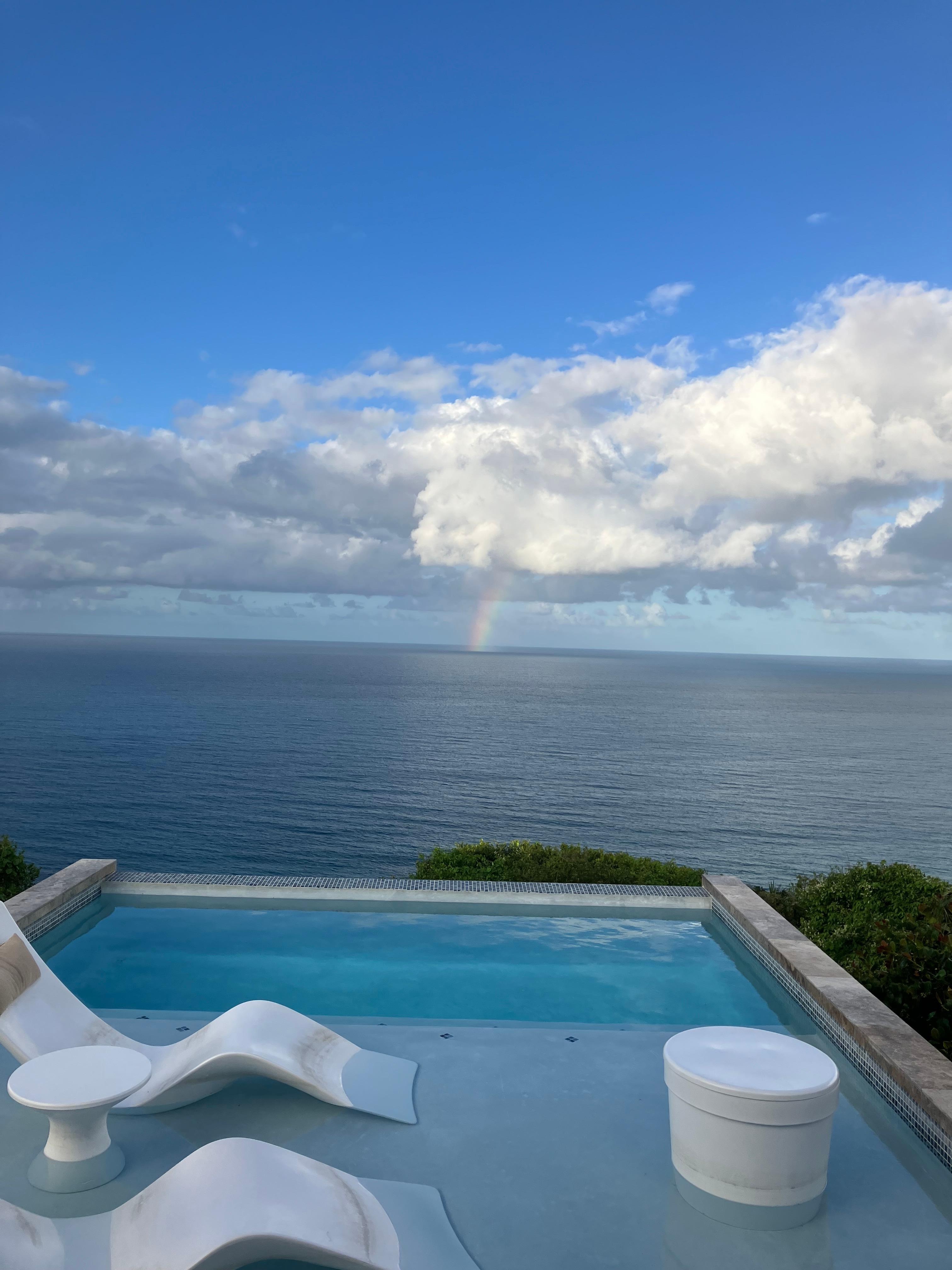 Rainbow over the Caribbean 