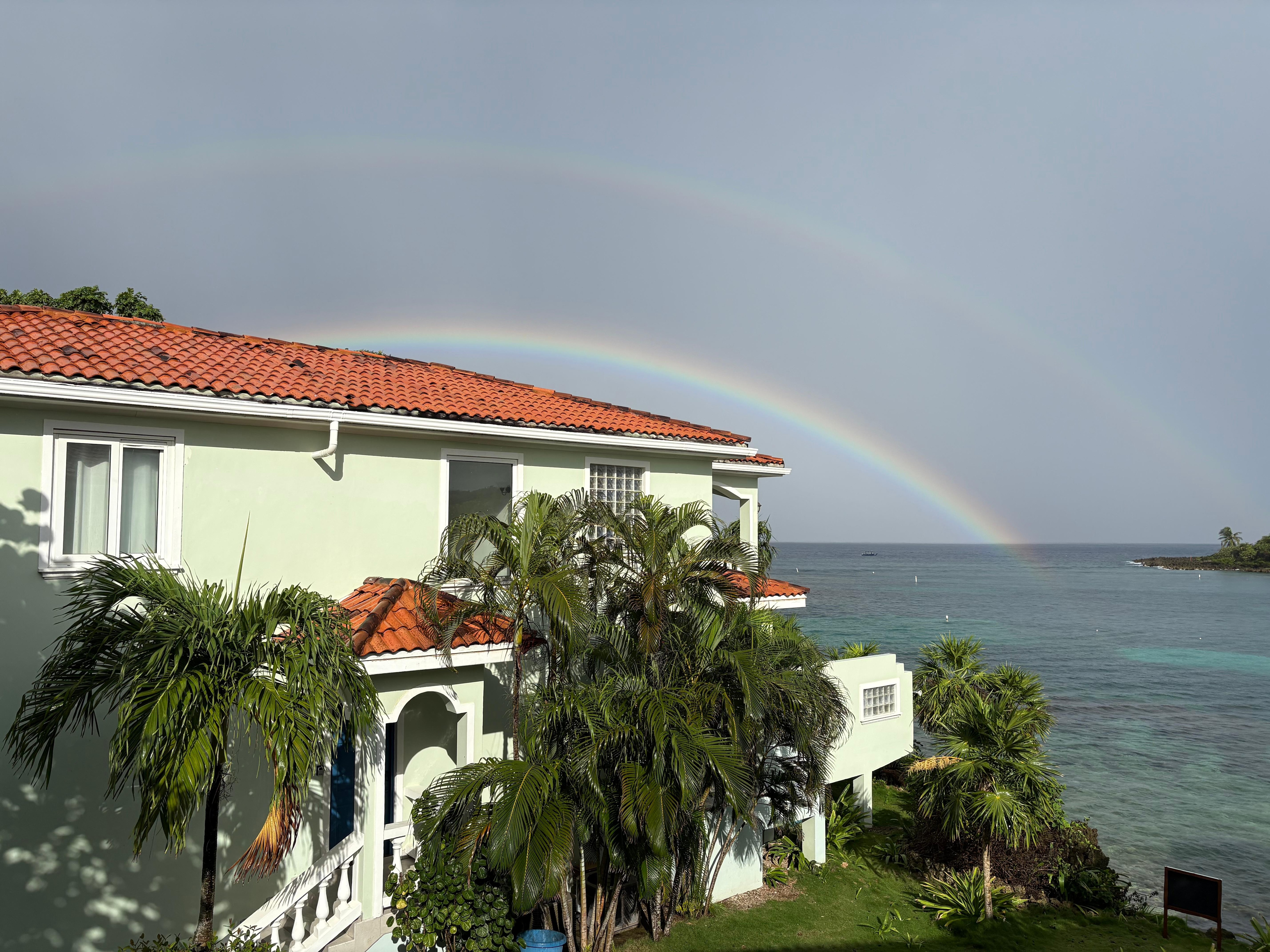 From the front back bedroom after a short rain shower. 