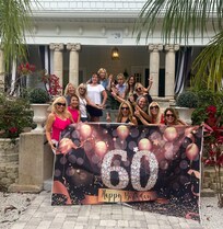 Front porch is a great photo spot for a group.
