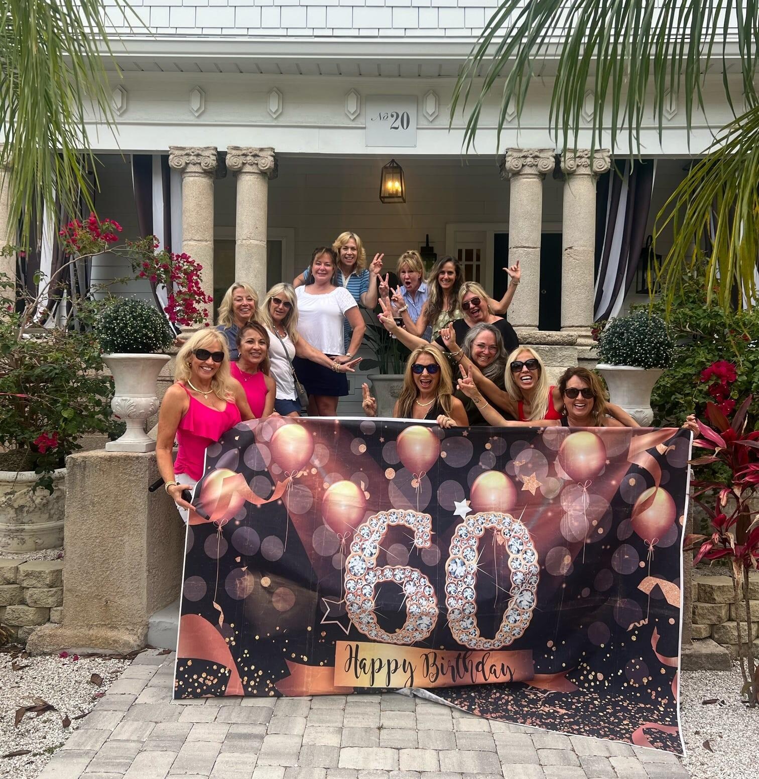 Front porch is a great photo spot for a group.