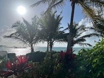 Enjoying coffee on the front deck every morning.
