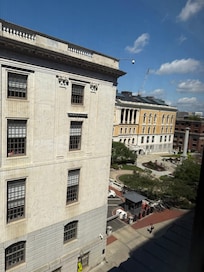 Outside is the state house