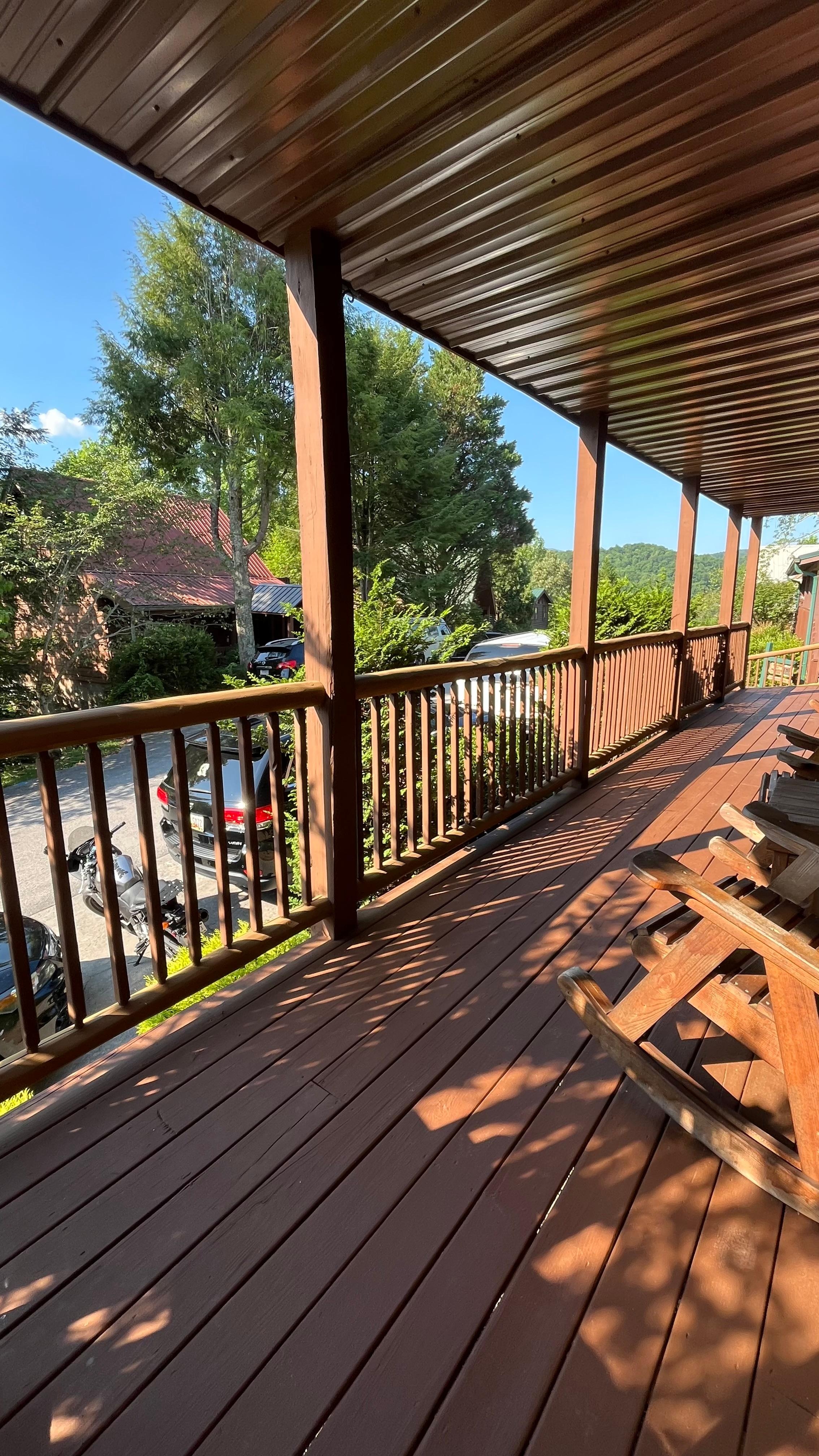 Front porch was my favorite hanging spot.  Along with the hot tub. 