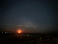 Moonrise at midnight