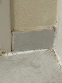 Bathroom floor.