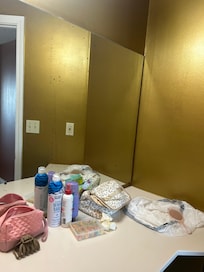 Mirror needs to be replaced.