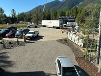 Looking out from unit.