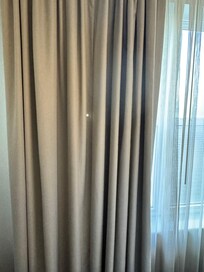 Holes in curtains