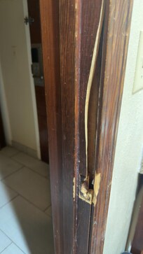 Bathroom door frame