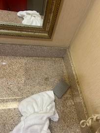 Stains on bathroom countertops