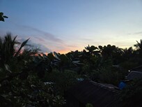 Sonnenaufgang Ansicht vom Gelände